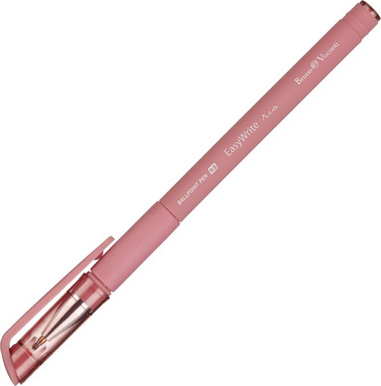 Ручка шариковая BV Easy Write "Rio" резин.упор 0,5мм синяя (ст.138мм, линия 0,4мм)