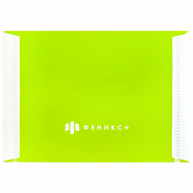 Папка-конверт на кнопке А7 (105x74 мм) пластик 0,18 мм "ОРИГИНАЛ" цв.зеленый