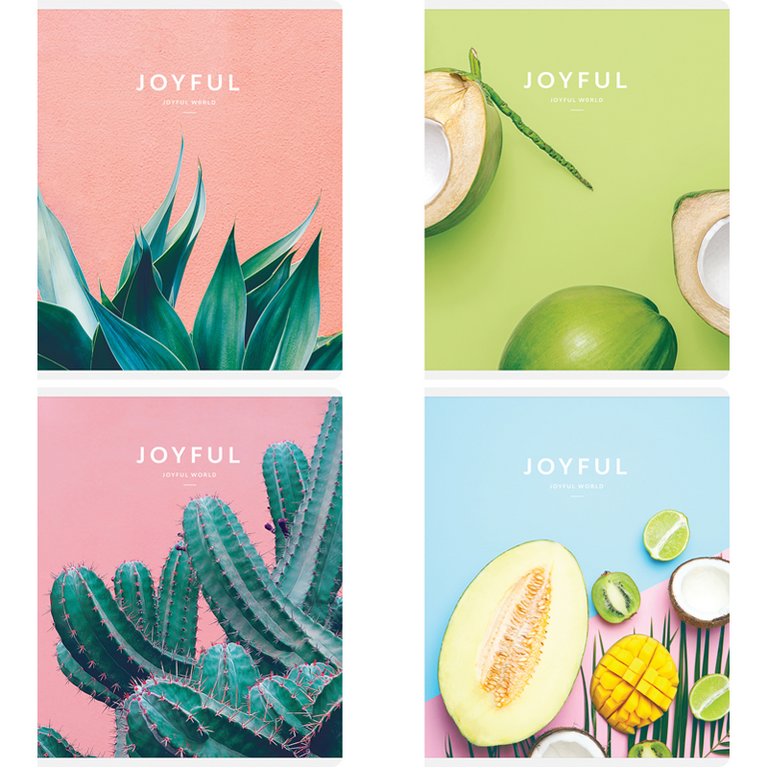 Тетрадь 80 лист кл. А5 на скрепке Greenwich Line "Joyful world", глянцевая ламинация, 70г/м2