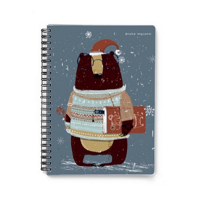 Тетрадь 60 лист лин. А5 на гребне "SMART BEAR"