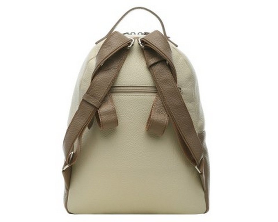 Рюкзак женский Mistral 32*25*12 см, цвет беж, нат. кожа