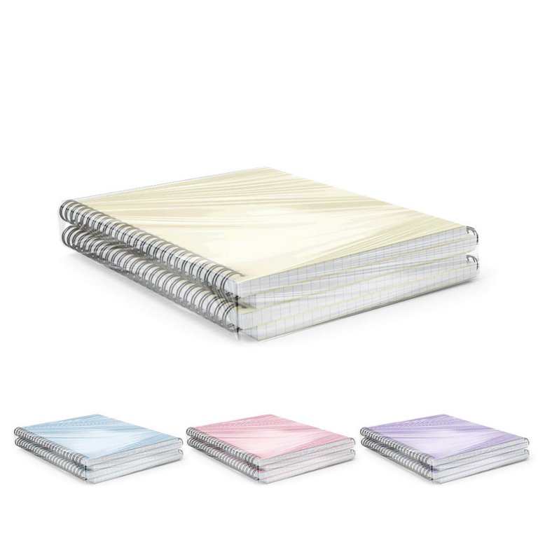 Тетрадь 80 лист кл. А5 на спирали пластиковая обложка "Pastel" ассорти