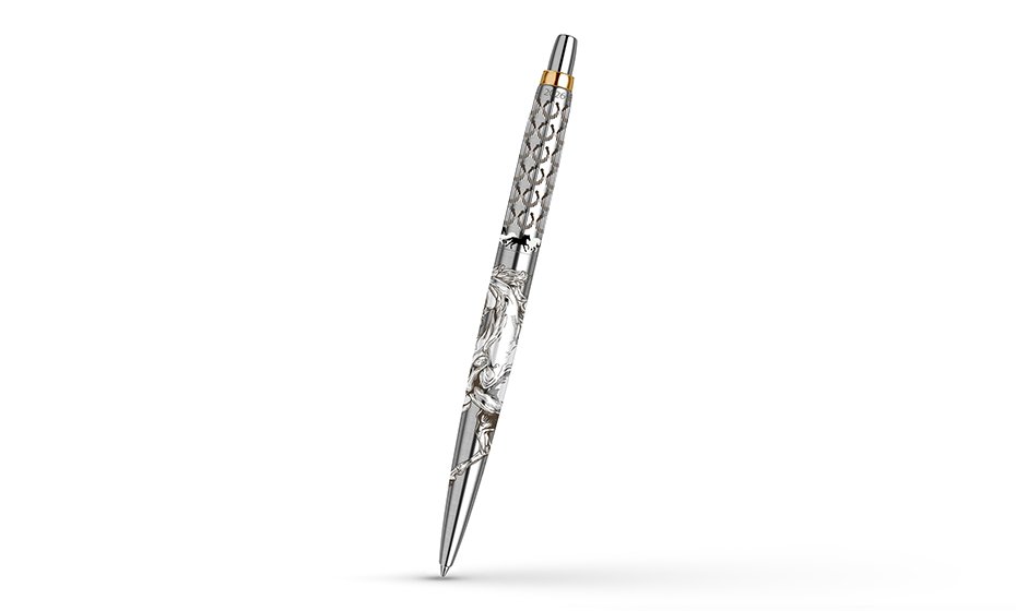 Ручка шариковая Parker Jotter SE Horse SS GT синяя, 1,0мм