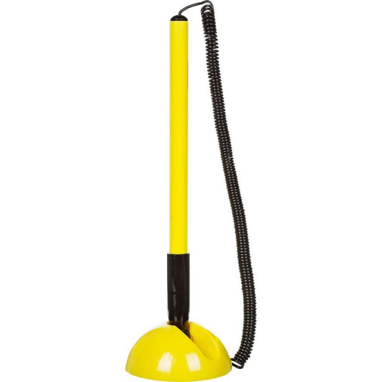 Ручка шариковая настольная желтый корпус Attache "Smile" 0,7 мм синяя (линия 0,5мм)