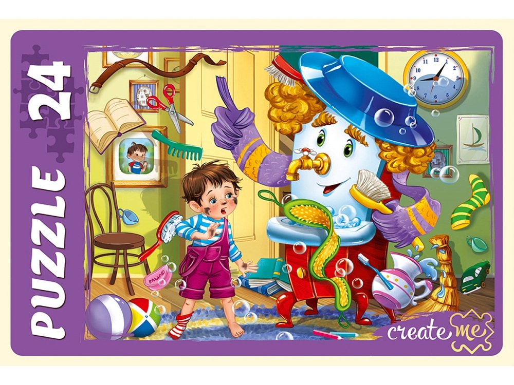 Пазлы MAXI  24 дет. "Мойдодыр" Рыжий кот