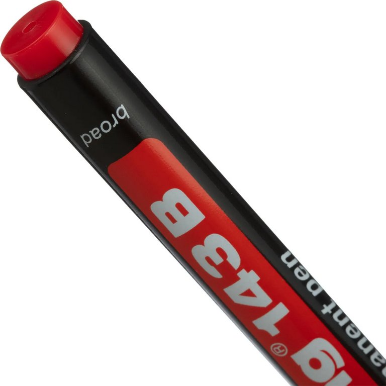 Маркер для прозрачных пленок 1-3мм Edding 143 перманентный красный