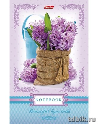 Бизнес-блокнот А6 120л., 113*171 мм, твердый переплет, тонирован. блок "Ваниль-Нежный цветок"