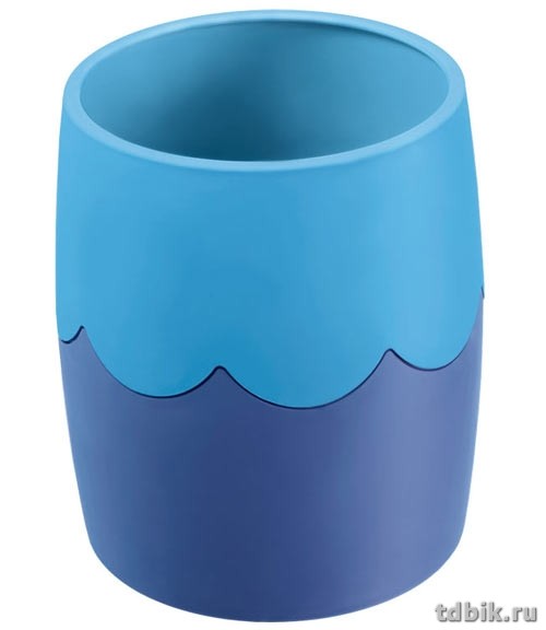 Подставка для ручек "Двухцветная" синий/голубой Стамм