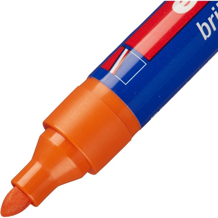 Маркер перманентный  3 мм Edding круглый оранжевый