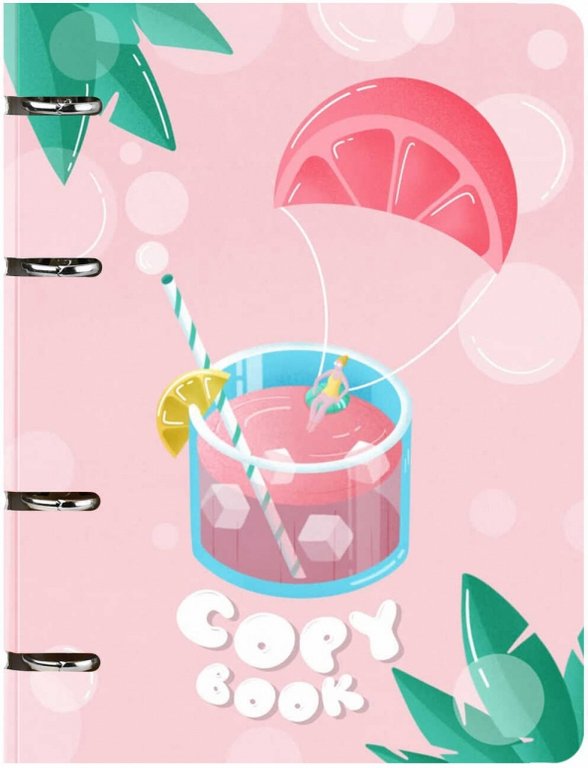 Тетрадь 120 лист кл. А5 на кольцах "ЦИТРУСОВЫЙ ОТПУСК" мягкая обложка