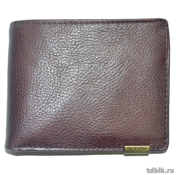 Портмоне Dr.Koffer 12*9,5см, нат. кожа, коричневый