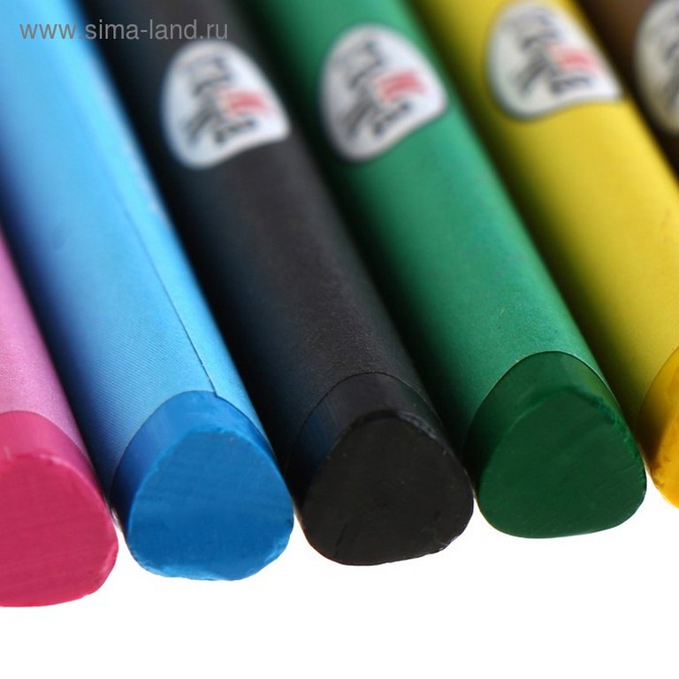 Набор карандашей восковых трехгранных 12 цв. ГАММА "Классические"