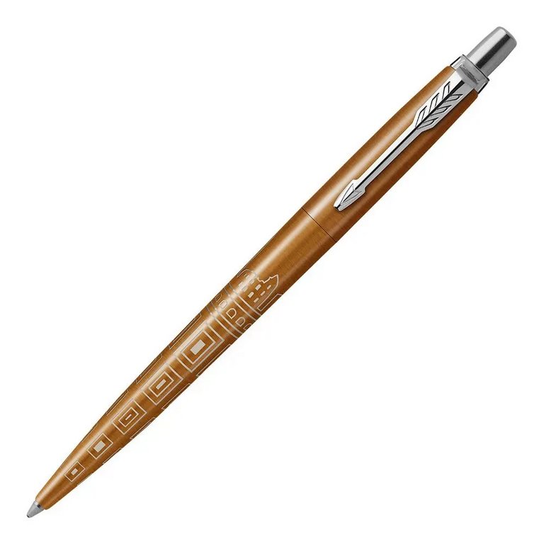 Ручка шариковая Parker Jotter Global Icons SE Rome, синяя (нерж.сталь)