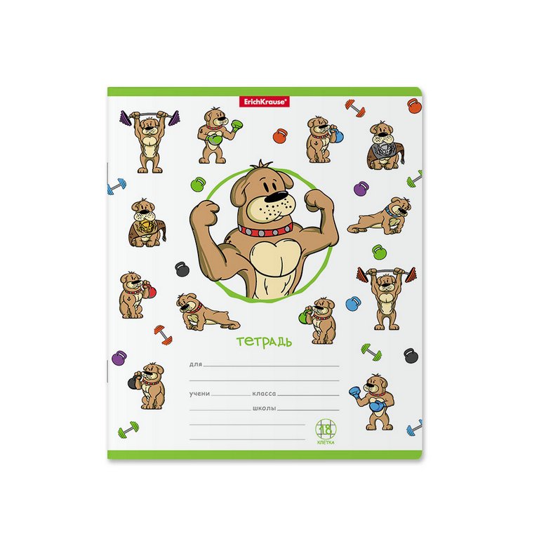 Тетрадь 18 лист кл. А5 "Busy Dogs" ассорти