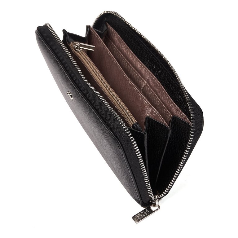 Портмоне Jane's Story женское 19см, нат.кожа, черное