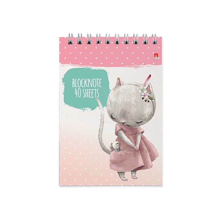 Блокнот А6  40л., 100*150 мм, на гребне Альт "KIDS" 4 вида