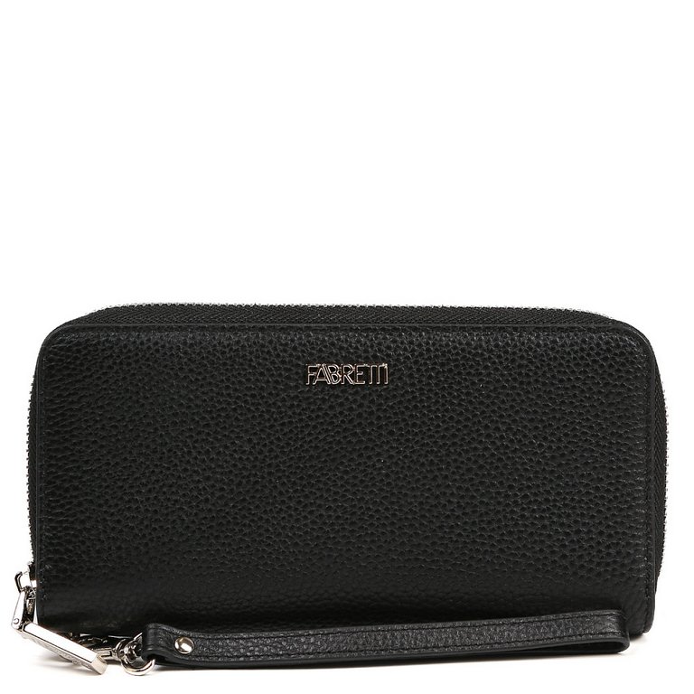 Портмоне FABRETTI женское, нат. кожа, 19*10*4 см, черный