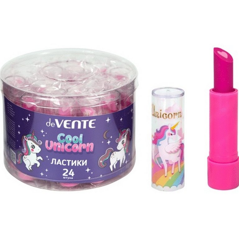 Ластик deVENTE "Unicorn" в форме помады, 11*38 мм