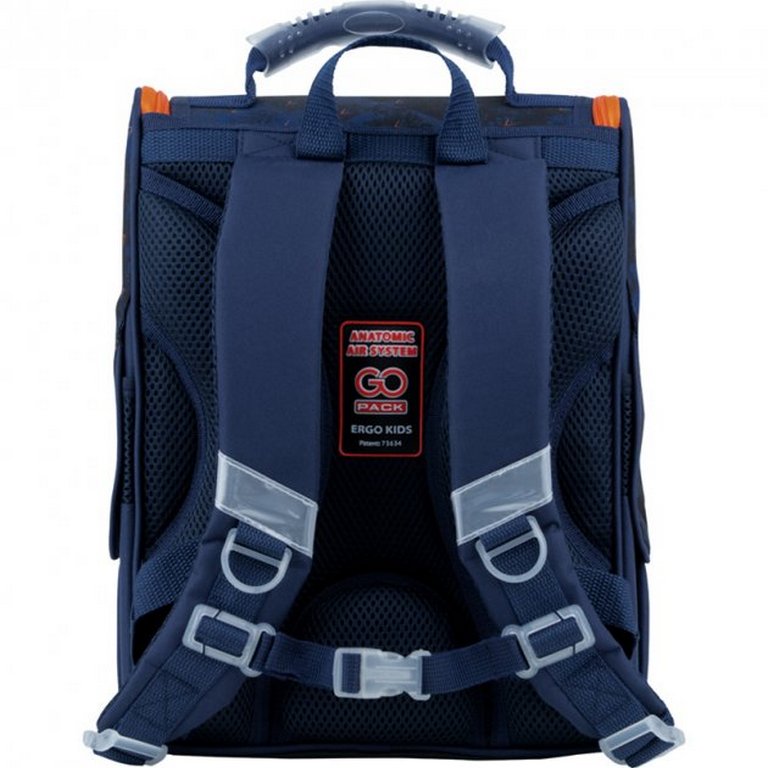 Ранец для мальчика GoPack Education "Racing" 26*34*13 синий