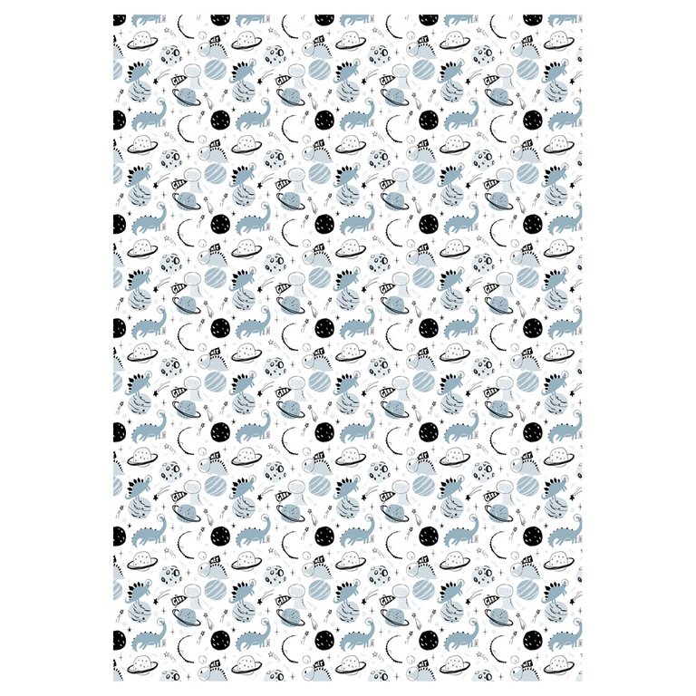 Бумага упаковочная 70*100см  в рулоне (ассорти) "Сhildish" MESHU