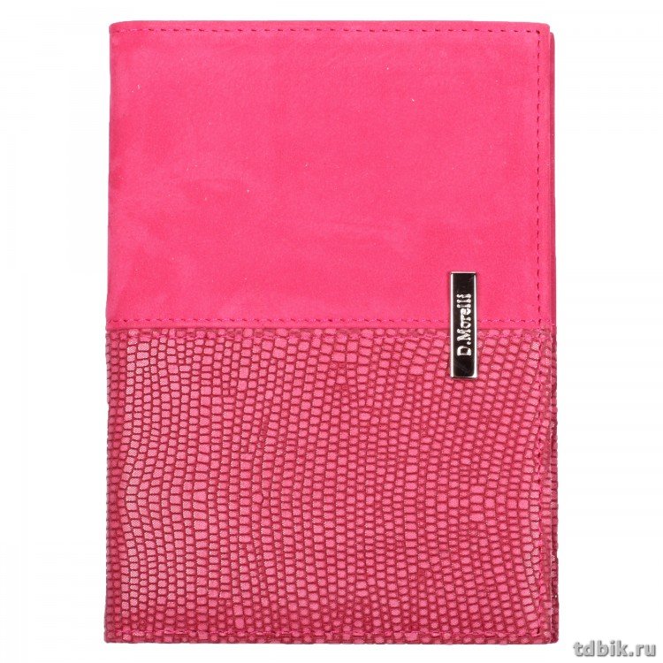 Бумажник водителя D.Morelli "Violetta", нат. кожа, малиновый
