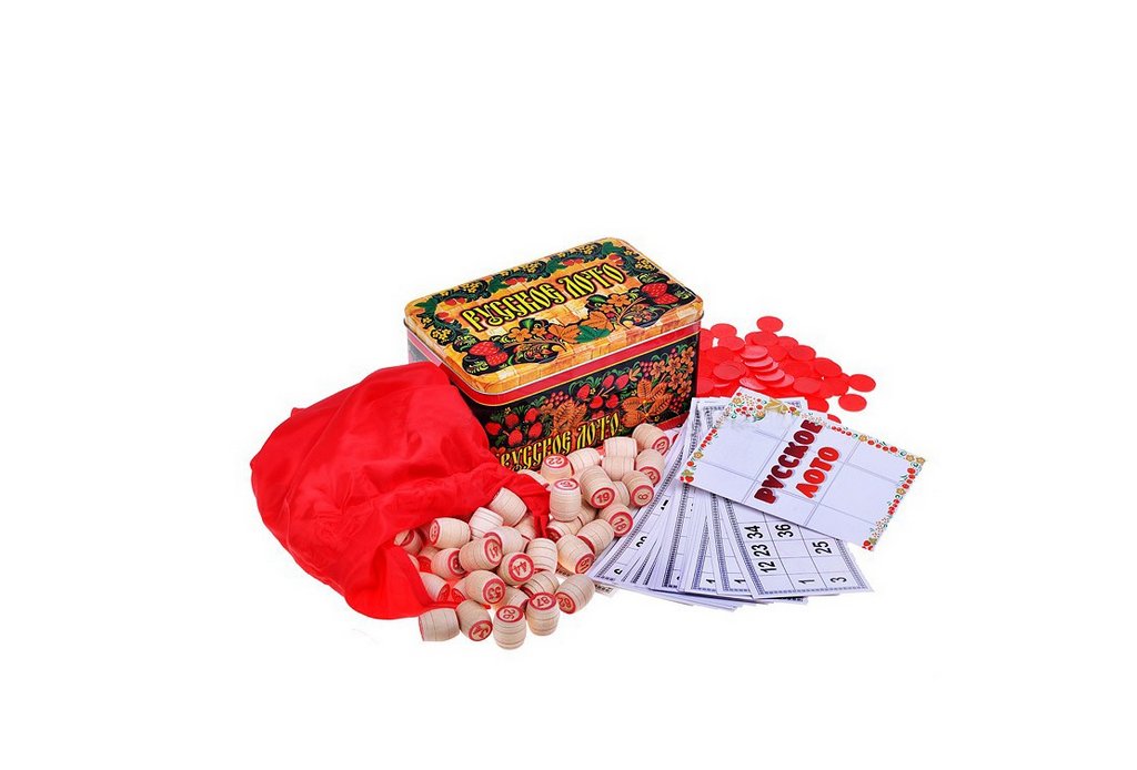 Игра настольная Лото "Русское лото" в жестяной коробке Нескучные игры