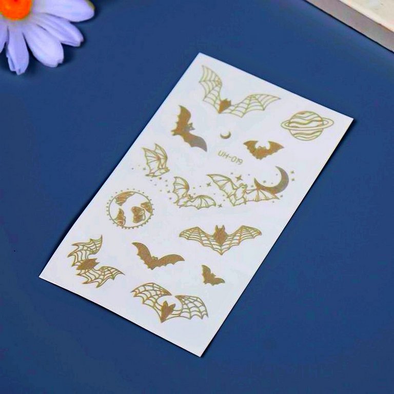 Наклейка-тату "Летучие мыши" 10,5х6 см