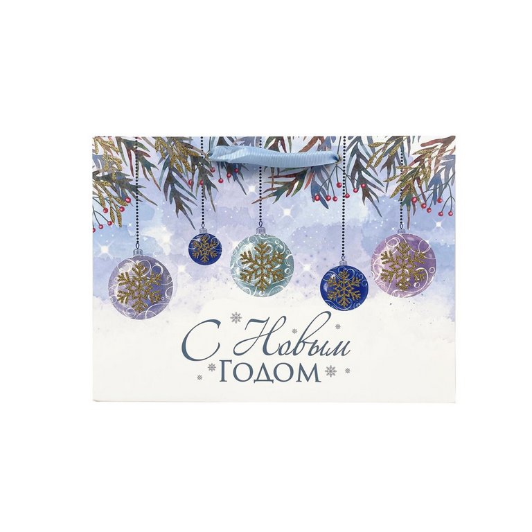 Пакет бумажный НГ 27*20см крафт "Artpaper Wide #1" ЗОЛОТАЯ СКАЗКА, ассорти