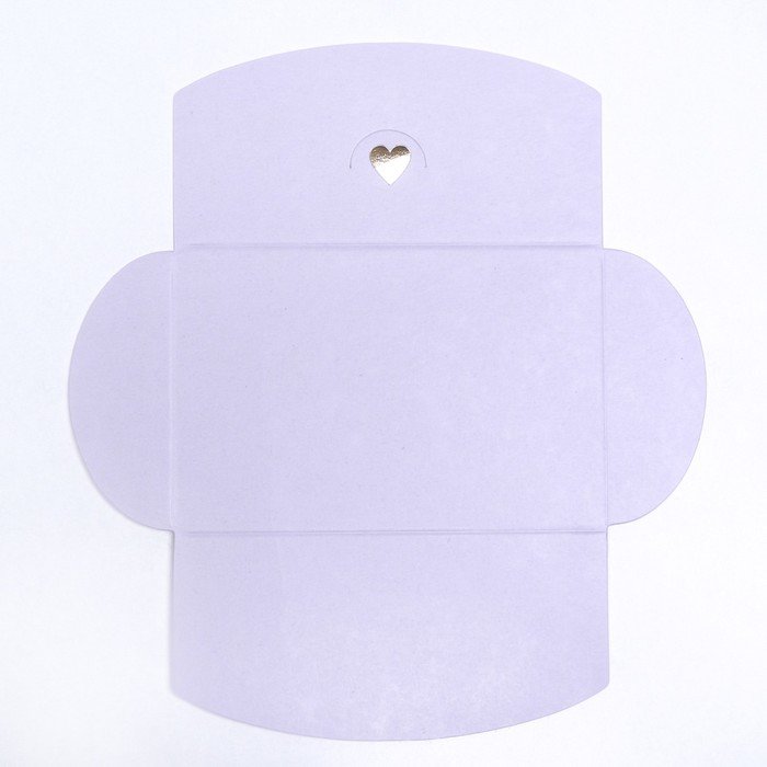 Конверт (для подарочного сертификата) с тиснением лаванда