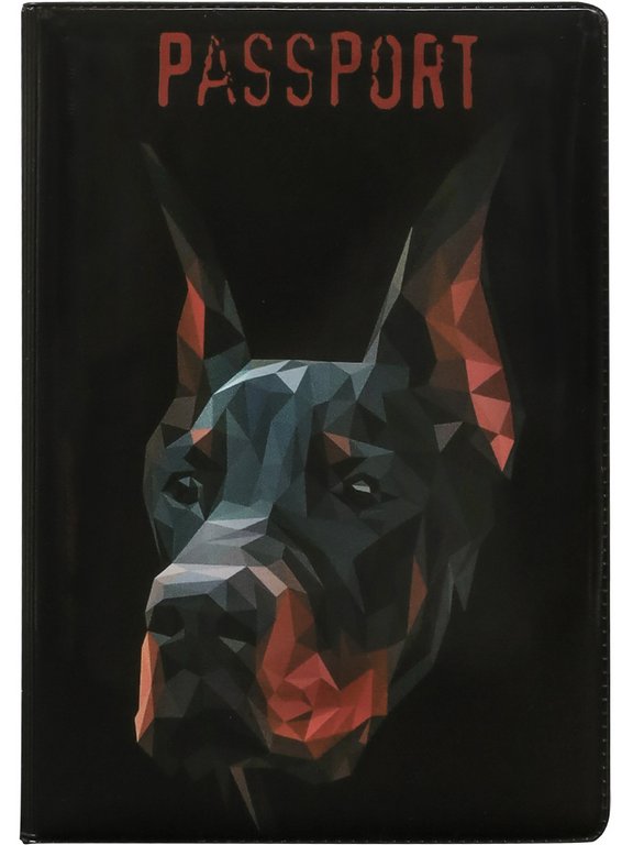 Обложка для паспорта MILAND "Доберман" ПВХ