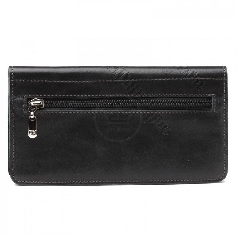Портмоне D.Morelli мужское "Фердинанд"  с монетником, нат.кожа, цв. черный