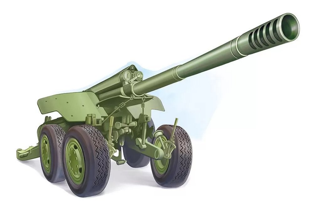 Плакат оформительский  военный А3 "Пушка"