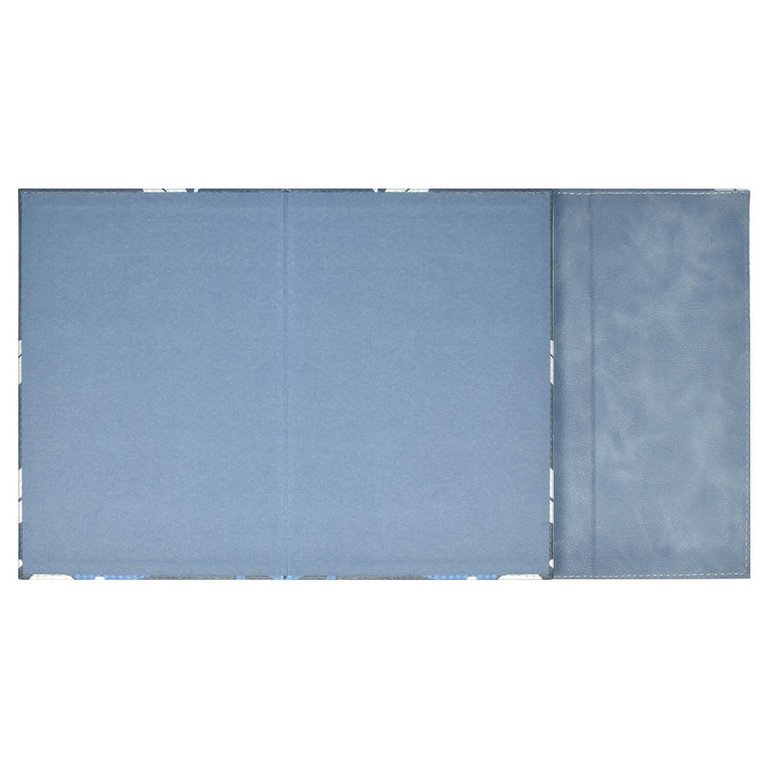 Ежедневник без дат А5 Escalada "ШЕВРЕТ ЭКСТРА СЕРО-ГОЛУБОЙ" кожзам, переплет тверд. магнит.клапан