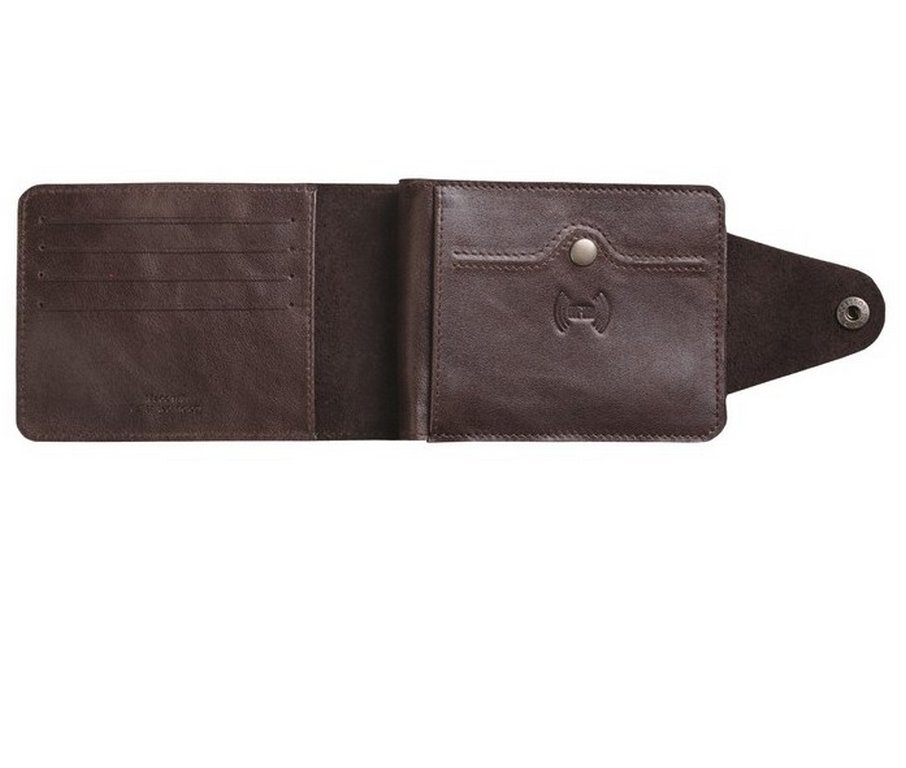 Портмоне D.Morelli "Титан" с RFID-защитой, нат.кожа, цвет коричневый