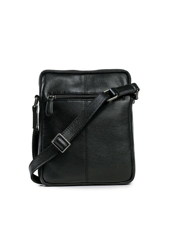 Сумка для документов Dr.Koffer 19*24*5см, нат. кожа, черный