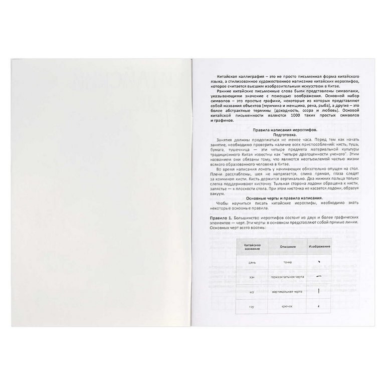 Тетрадь для записи иероглифов "Бесстрашный воин"