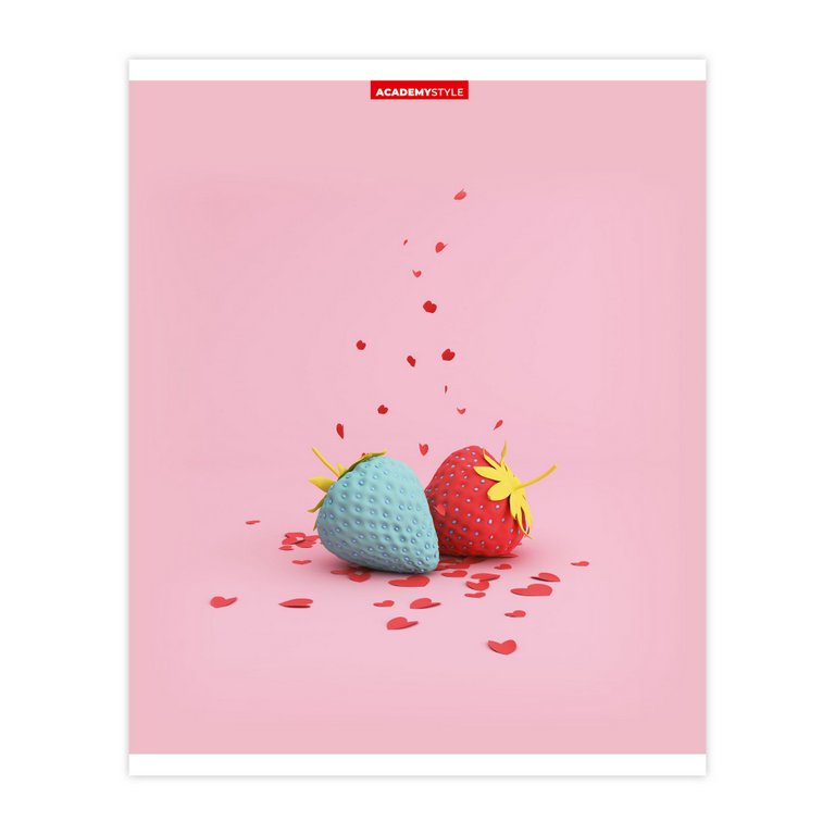 Тетрадь 96 лист кл. А5 на скрепке "Абсурд"