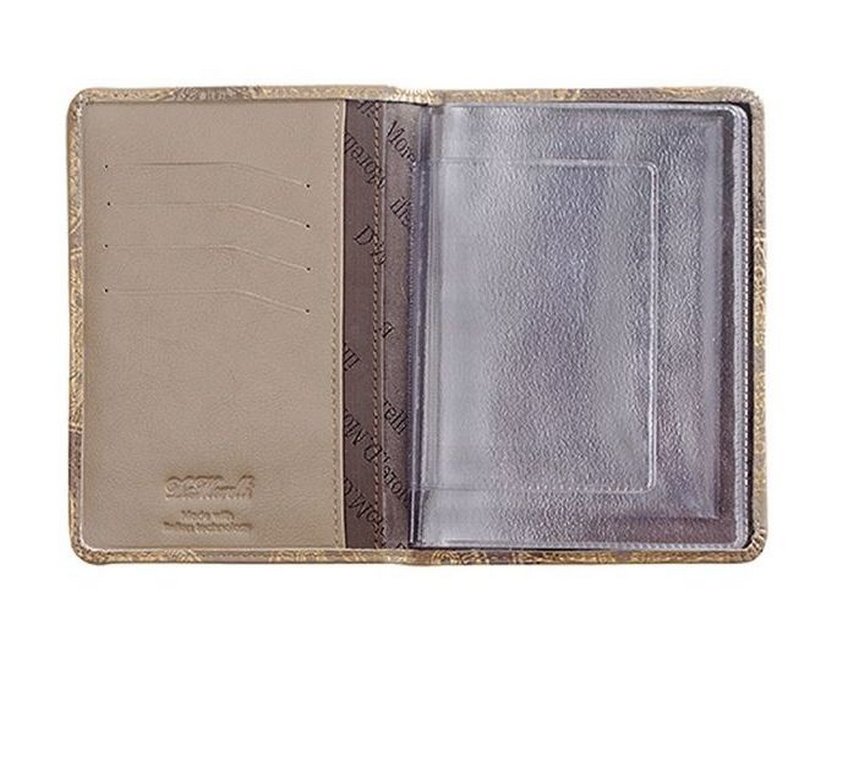 Бумажник водителя D.Morelli "Нотр-Дам", нат. кожа, бежевый