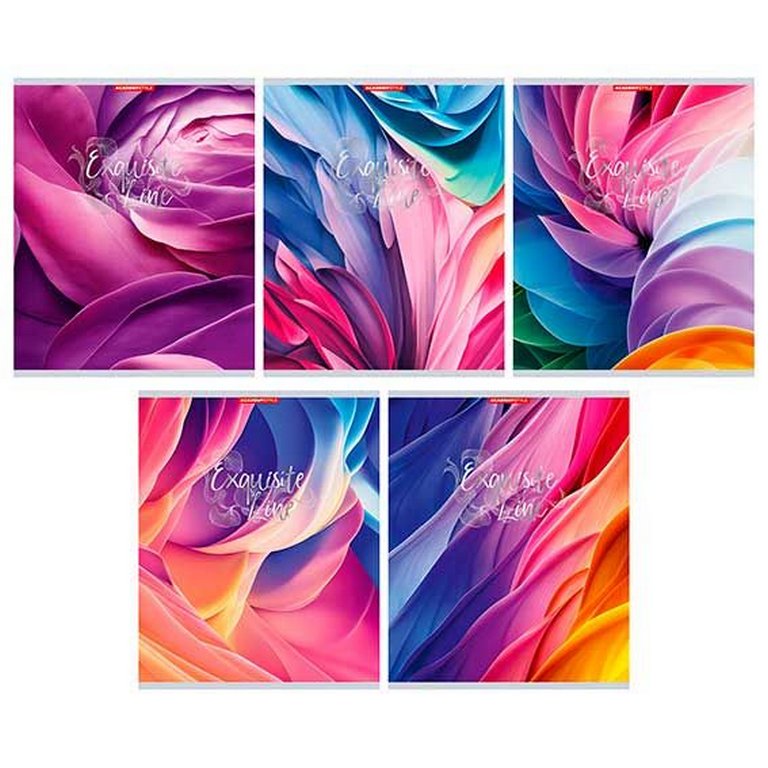 Тетрадь 48 лист кл. А5 на скрепке "Мягкие линии"