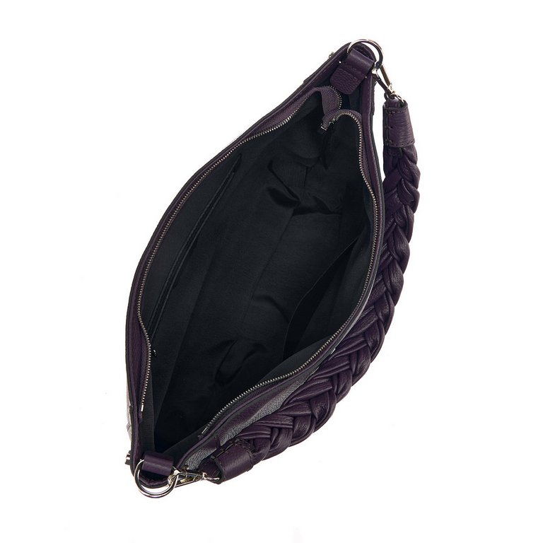 Сумка женская Dr.Koffer 35х26х10см см, нат.кожа фиолетовая