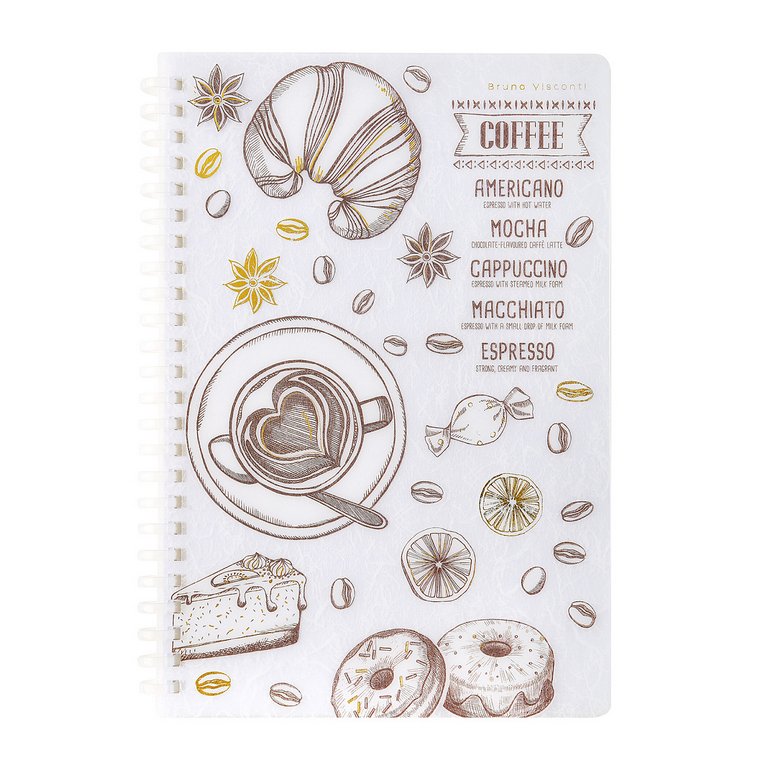 Тетрадь 60 лист кл. А5 на гребне, "Caffе nero.Time"