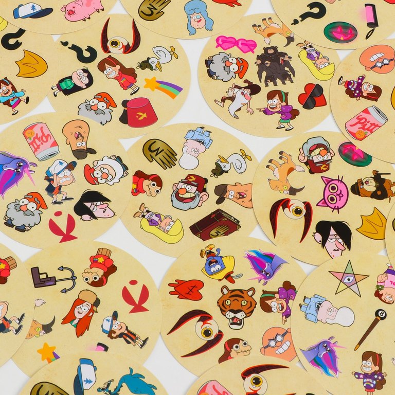 Игра настольная  .5+  с карточками "Дуббль. Смотри-хватай!" Гравити Фолз ЛАС ИГРАС