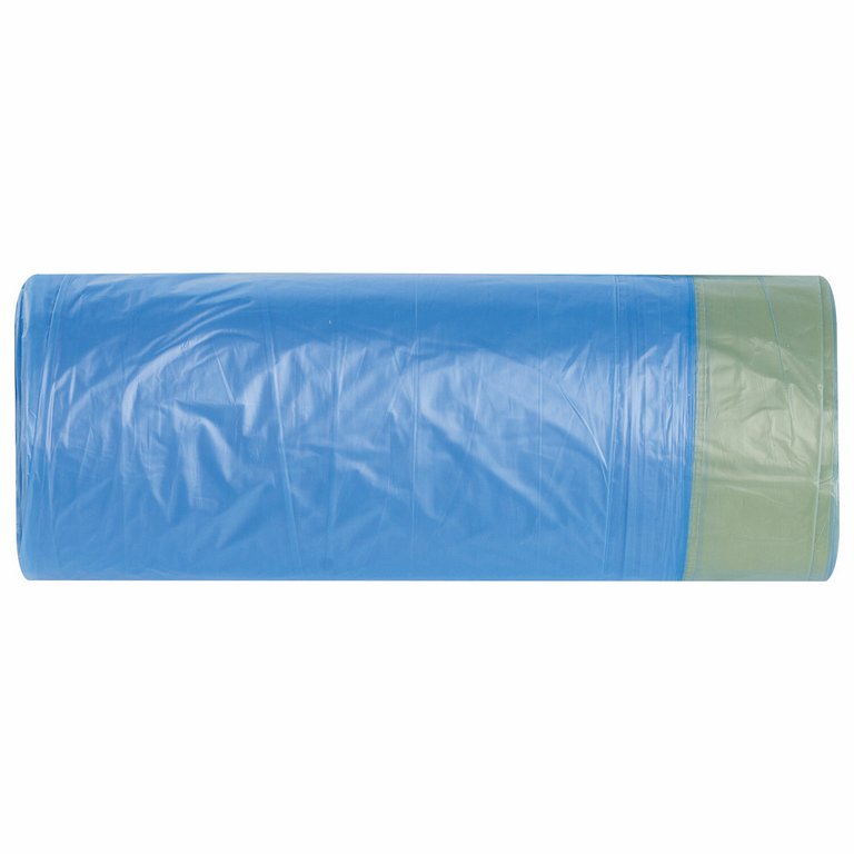 Мешки для мусора  60л. 20 шт/рул (12 мкм) ПНД LAIMA с завязками 55*62 см. синие