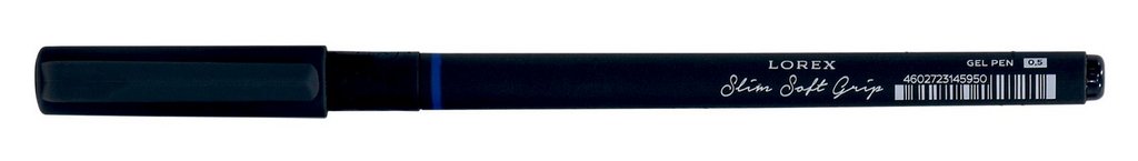 Набор гелевых ручек  4 шт. LOREX "SLIM SOFTGRIP" 0,5мм (син, черн, крас, зел,)