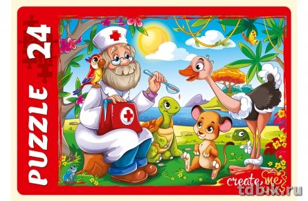 Пазлы MAXI  24 дет. "Сказка №80" Рыжий КОТ