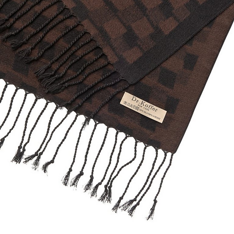 Шарф мужской Dr.Koffer 30*180см,  50% - шелк, 50% - вискоза