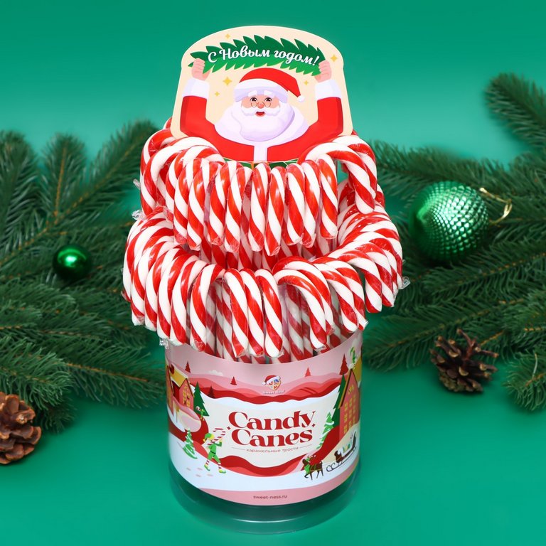 Леденец "Трость" со вкусом клубники 15г