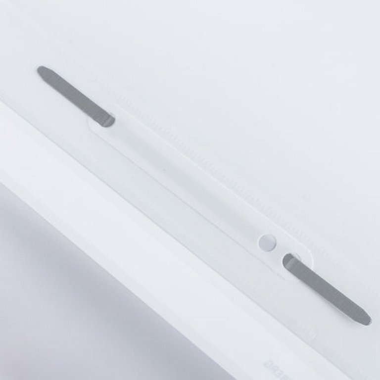 Папка-скоросшиватель А4 пластик  (0,14/0,18 мм) с отверст. цв. белый BRAUBERG