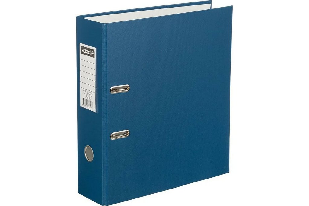 Папка-регистратор А4 90мм AttacheSelection пл. карман на торце, синяя