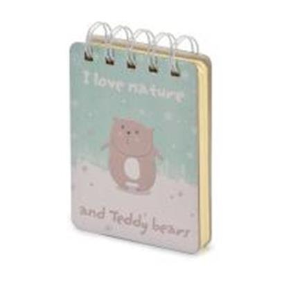 Блокнот А7 108л.,  75*105 мм, на гребне "SMART JOURNAL" (10 ВИДОВ)